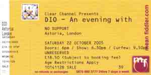 Dio ticket