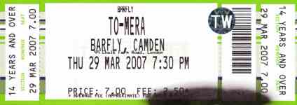 To-Mera ticket