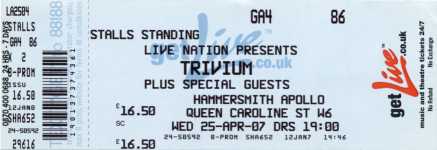 Trivium ticket