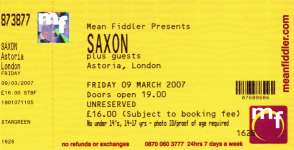 Saxon ticket