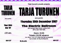 Tarja Turunen ticket