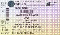 Saxon ticket