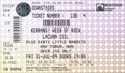 Lacuna Coil ticket