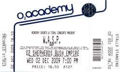 W.A.S.P. ticket