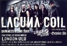 Lacuna Coil advert