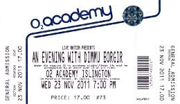 Dimmu Borgir ticket