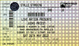 Judas Priest ticket