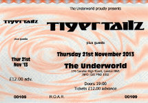 Tigertailz ticket