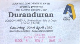 Duran Duran ticket