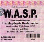 W.A.S.P. ticket