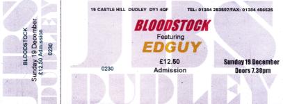 Edguy ticket