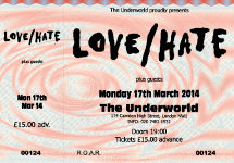 Love/Hate ticket