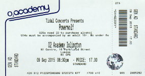 Powerwolf ticket