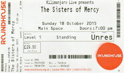 The Sisters Of Mercy ticket