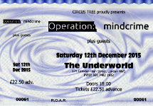 Operation: Mindcrime ticket