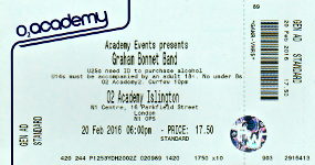 Graham Bonnet Band ticket