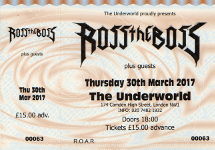 Ross The Boss ticket