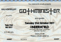 Gothminister ticket