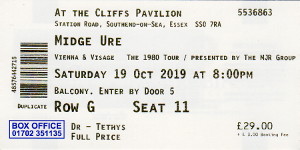 Midge Ure ticket