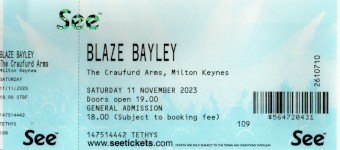 Blaze Bayley ticket