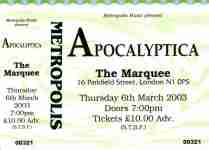 Apocalyptica ticket