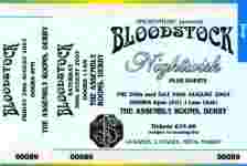 Bloodstock ticket