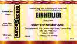 Einherjer ticket