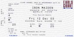 Iron Maiden ticket