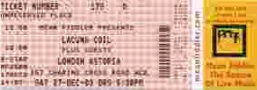 Lacuna Coil ticket