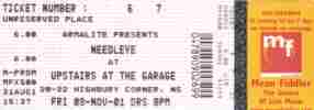 Needleye ticket