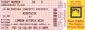 Nightwish ticket