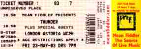 Thunder ticket