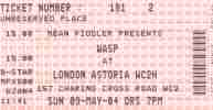 W.A.S.P. ticket