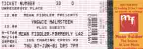 Yngwie ticket